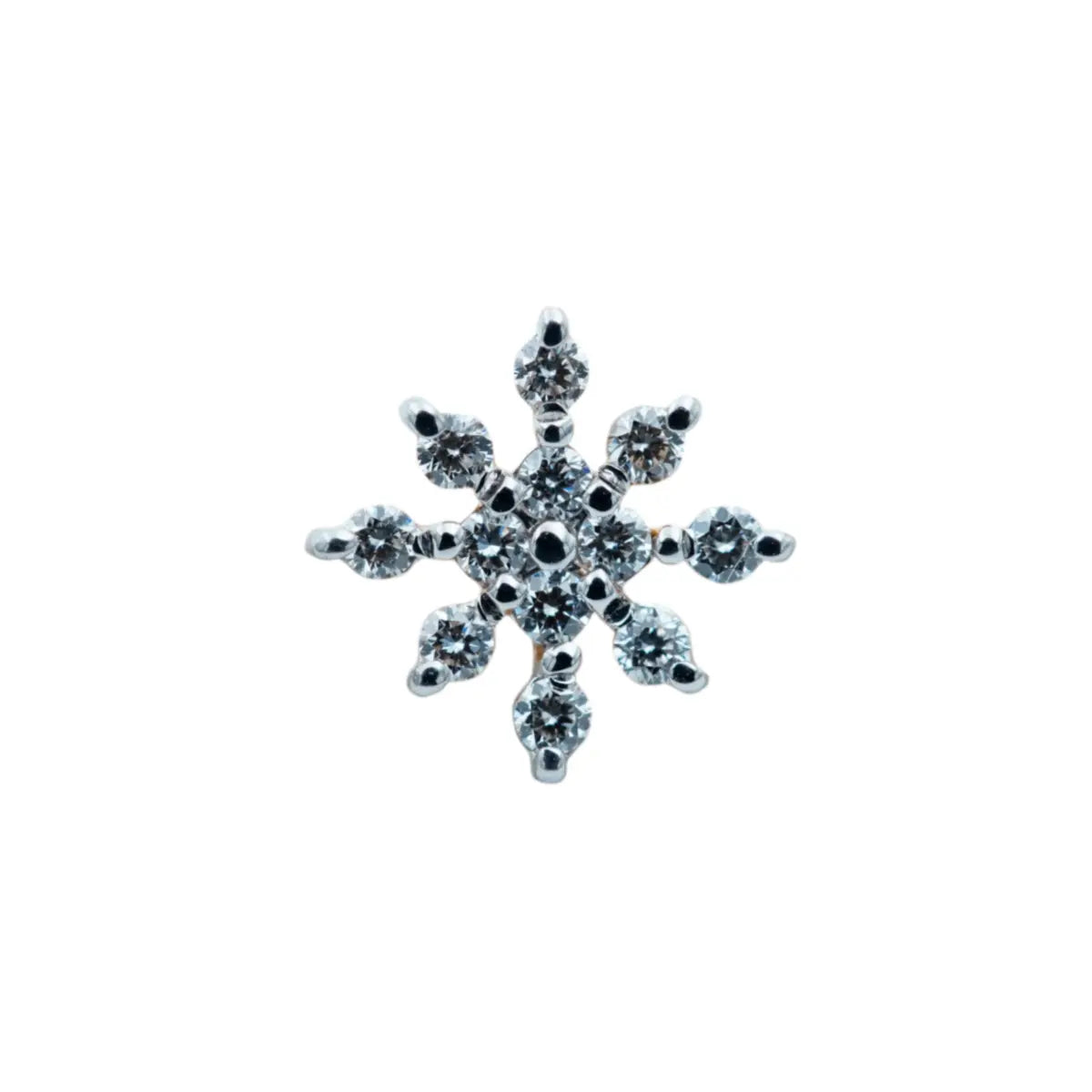 close up image of elegant diamond nose pin