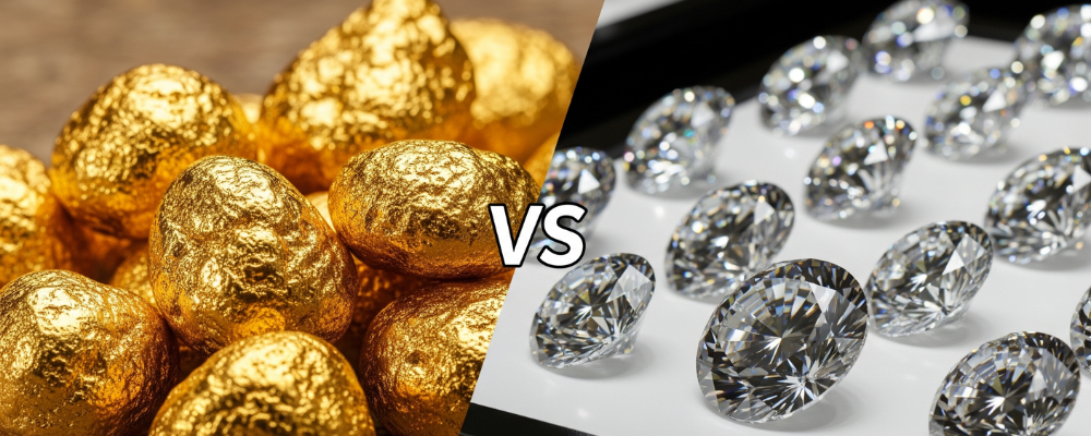 Investing in Gold vs. Diamonds: Which is the Better in Long-Term Asset?