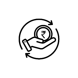 Icon representing the return and refund option


